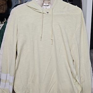 PINK vintage lightweight baseball cut yellow hoodie gently preloved medium